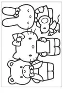 Hello Kitty kleurplaat 7